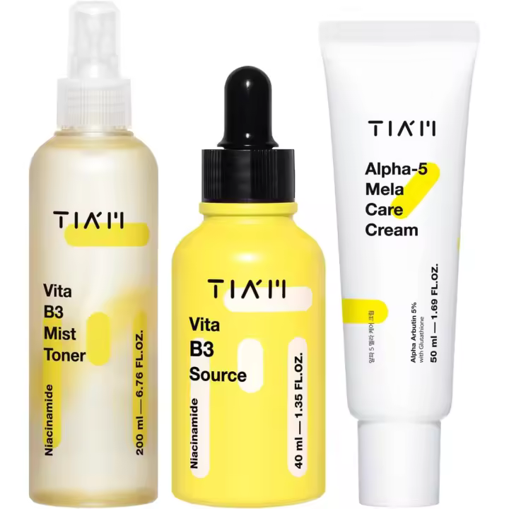 TIAM Hydration Glow Trio: tónico en spray, fuente de Vita B3 y crema calmante de caracol y azuleno, set coreano para el cuidado de la piel - 1