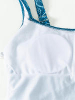 Bañador de una pieza para mujer, traje de baño Sexy con realce, Monokini con tirantes, ropa de playa sin espalda, 2024 - details 10