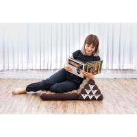Cómodo Colchón De Suelo con Cojín De Lectura, Futón Japonés, Cama Plegable O Esterilla De Masaje Tailandés, 170 x 53 cm, Azul Claro - details 54
