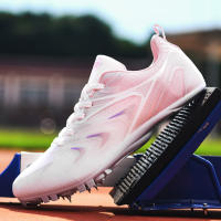 Nuevos zapatos de pista, picos para hombres y mujeres, zapatillas de salto largo de pie para correr de medio y largo. - details 1