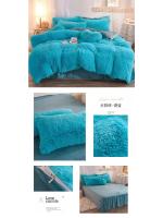 Conjunto de Cama de Terciopelo de Mink de Lujo para Otoño-Invierno Funda de Edredón de Reina, Sábanas, Almohadas Rosa de Alta Calidad - details 22