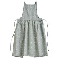 Delantal de cocina de algodón a la moda, delantal de trabajo doméstico con estampado Floral elegante, delantal de limpieza de estilo francés impermeable para cocina - details 16