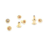 3MM 3.5MM 4MM Latón Color Oro 18K Sólido Hueco Tapas de Cierre con Orificios para Perlas, Suministros para Fabricación de Joyería, Accesorios - details 13