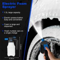 PULVERIZADOR eléctrico de espuma presurizada de 1,5 litros para lavado de coches, pulverizador eléctrico de espuma con Cable USB, para el hogar y el jardín - details 3