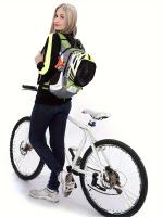 Mochila de gran capacidad 18L Multiusos para senderismo, escalada en montaña, ciclismo todo terreno - Correa ajustable, red para casco incluida, múltiples compartimentos para organización, diseño transpirable con correa de pecho ajustable, incluye silbato - details 17