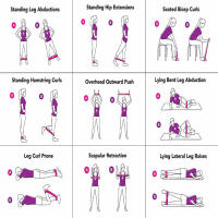 Bandas de resistencia para Yoga, 5 piezas, bucle de goma de estiramiento, equipo de Fiess para ejercicio, entrenamiento de fuerza de Pilates corporal - details 5