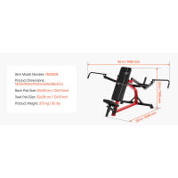VEVOR hine, juego de prensa, banco plano inclinable ajustable con brazos convergentes independientes, equipo superior, equipo de gimnasio en casa Fiess - details 8