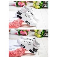 Zapatillas planas cómodas para mujer, zapatos informales con dibujos de gato, color blanco, primavera y otoño, novedad - details 7