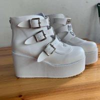 Ots cortos europeos americanos para mujer, zapatos con tacón de cuña, uniforme japonés de Lolita, nuevo - details 5