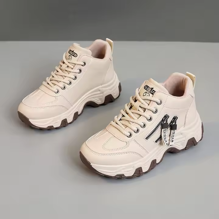 Zapatillas Blancas Transpirables Zy7830 Suela Delgada, Aumento de Altura, Resistente al Desgaste - 1