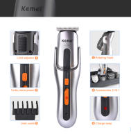 Kemei-cortadora de pelo eléctrica multifunción, afeitadora corporal, Kit de aseo inalámbrico, 5 en 1, 680A - details 2