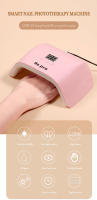 Lámpara de Secado de Gel Trapezoidal Profesional 9SPro Herramienta de Manicura con 24 Perlas LED para Fototerapia de Uñas - details 0