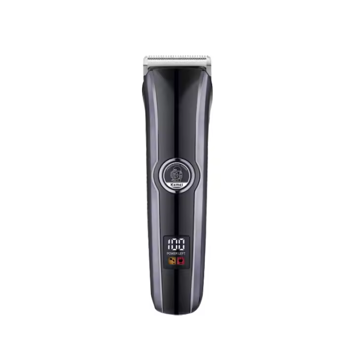Kemei-cortadora de pelo eléctrica USB para hombre, máquina de corte de pelo potente, inalámbrica, recargable, para Barbero, con pantalla LED - 1