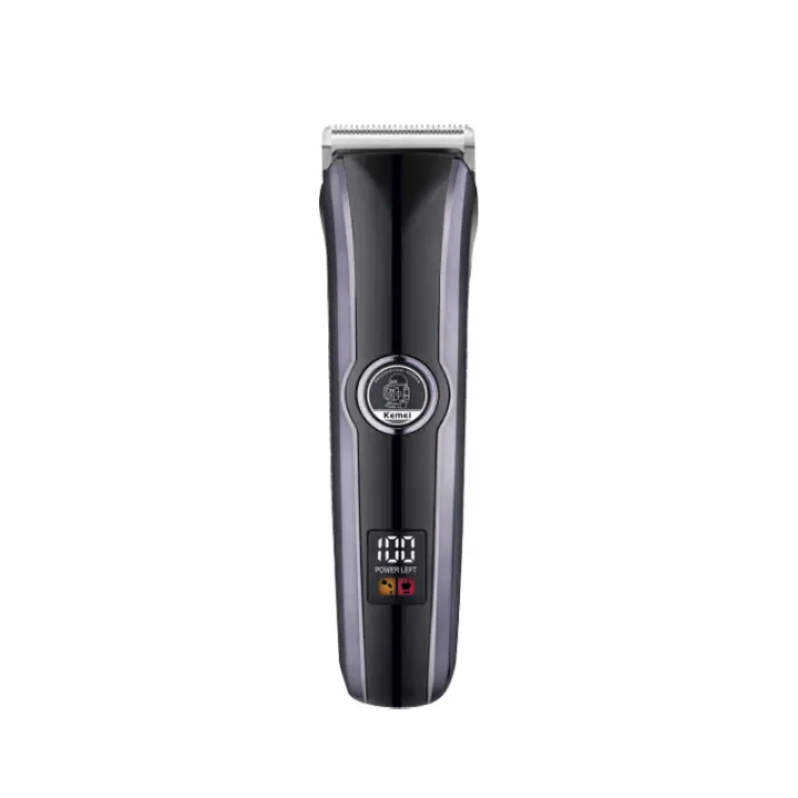 Kemei-cortadora de pelo eléctrica USB para hombre, máquina de corte de pelo potente, inalámbrica, recargable, para Barbero, con pantalla LED - 1