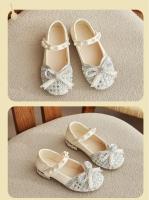 Zapatos de cuero de princesa para niños y niñas, calzado de tacón alto con diamantes de agua, para primavera y otoño, 2024 - details 7