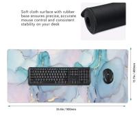Alfombrilla de ratón con estampado de mármol elegante Accesorios grandes para juegos de ordenador - details 1