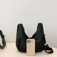 Bolso de hombro lavado de gran capacidad para mujer, bandolera de nailon informal, bolso de Dumpling de Corea de Color sólido para verano - details 18