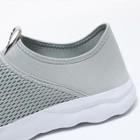 Zapatillas deportivas antideslizantes para hombre y mujer, zapatos transpirables para caminar, Tenis atlético, correr, gimnasio, viajes, trotar, color gris - details 23