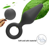 Tapón Anal de silicona para principiantes, masajeador de próstata negro impermeable, Juguetes sexuales anales para mujeres, masaje Anal para adultos - details 2