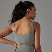 Nessaj-Chaleco de yoga sin costuras, top corto deportivo para fitness, gimnasio, correr, sujetador a prueba de golpes - details 9