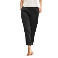 Pantalones Harem de Algodón Lineno Cintura Elástica, Bolsillo, Talla S-5XL - details 10