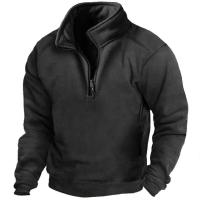 Sudaderas de lana polar para hombre, jerséis de moda, sudadera cálida, tops de otoño e invierno - details 1