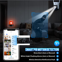Cámara de Vigilancia Solar KEPEAK 360° de Giro, Seguimiento Automático, Zoom 4X, Detección de Movimiento AI, Visión Nocturna, Audio Bípido, Impermeable IP66 Ideal para Seguridad Exterior y Interior - details 8