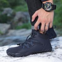 Botas de nieve para hombres y mujeres de terciopelo de invierno engrosado caliente al aire libre montañismo vadeando zapatos de algodón de cinco dedos zapatos especiales de montañismo para hombres y mujeres - details 6