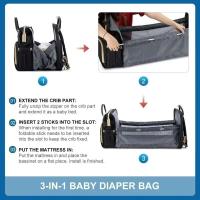 Cuna con cambiador Estación Pañaleras Para Mochila Interfaz USB Bolsas para bebés - details 4