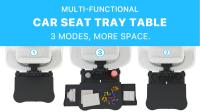 Bandeja de Viaje Multifuncional Ajustable Soporte Universal para Dispositivos Electrónicos en Asiento Trasero Comedor Portátil con Soporte para Teléfono y Bebida Ideal para Viajes en Carretera - details 0