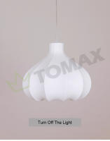 TOMAXIN-Lámpara de araña para sala de estar, dormitorio, estudio, seda, atenuación tricolor, 60CM - details 23