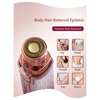 Depiladora Eléctrica Recargable 2 en 1 Mini Afeitadora Indolora para Cejas y Cuerpo Femenino - details 1