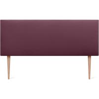 Lujo de Cama con Cabecero de Polipiel o Tela Liso 150x105cm con Patas Tela Beige - details 7
