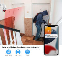 KERUI Sistema de Vigilancia Nítido 4MP Cámara de Seguridad IP inalámbrica Impermeable - details 4