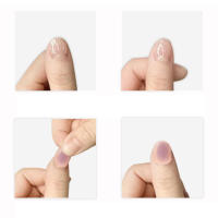 Uñas falsas dulces con decoración estereoscópica del corazón Material respetuoso del medio ambiente y seguro para Nail Art Experi - details 1