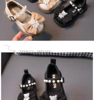 Zapatos de princesa para niña de 1 a 6 años, zapatos de cuero pequeños con lazo, zapatos de suela suave para niños pequeños - details 8
