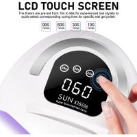 Lámpara LED UV de 320W Secador de Esmalte de Uñas Profesional con Pantalla Táctil - details 3