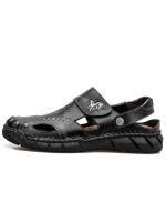2025 primavera y verano de los hombres de gran tamaño sandalias de los hombres marea de cuero zapatos de playa sandalias zapatillas de gran tamaño zapatos de los hombres de costura. - details 2
