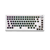 Kit de teclado mecánico de aluminio de 83 teclas con cable RGB, intercambiable en caliente, metal personalizado, teclados multifunción para juegos, plateado - details 7
