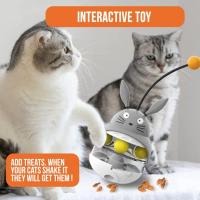 ATUBAN Interactive Cat Feeder Toy,Treat Dispenser Exercise Toys,Feeding Food Toy Dispenser,Car Indoors- Sounding Bell cat tower - details 2