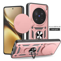 Teléfono para Vivo X200 Pro 5G con cubierta de lente deslizante, funda con soporte a prueba de golpes - details 5