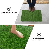 Felpudo creativo de hierba Artificial para puerta, alfombra decorativa para el hogar, suelo de césped - details 5