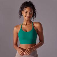 Top de mujer, cuello de chaleco Hai Yuga, decoración triul, deportes con espalda bonita, Top corto a prueba de golpes para - details 31