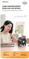 KINSCOTER, el más nuevo ventilador de escritorio portátil recargable de 4000mAh, ventilador de refrigeración de aire de montaje en pared ajustable con ángulo de 100 velocidades con Control remoto - details 9