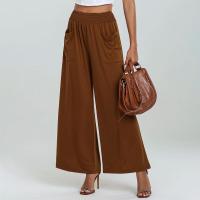 Pantalones de verano para mujer con cintura elástica, bolsillos, estilo chic y elegante - details 12