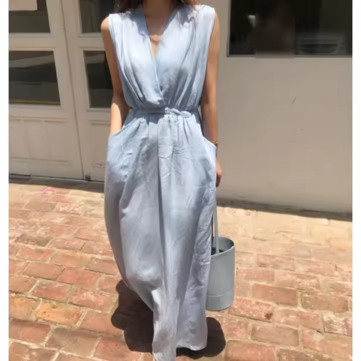 Vestidos Para Mujer Vestido De verano Vestidos largos Para Mujer Vestidos Vintage De Mujer Elegantes Vestido femenino Traf tienda oficial - 1