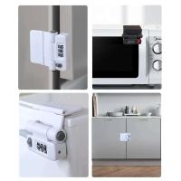 Seguridad ABS para niños Con protección contra golpes, bloqueo con contraseña, hebilla de bloqueo de armario multifuncional, refrigerador - details 8