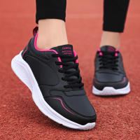 Zapatillas de deporte de cuero para mujer, zapatos deportivos ultraligeros de talla grande, primavera y otoño - details 9