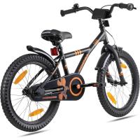 Bicicleta 18 Pulgadas niño 6 años Bicicleta niña 6 a 9 años - Bicicletas niños - Bici niños Infantil y Freno contrapedal Negro - details 2