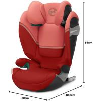 Silla de coche S2 i-Fix Adecuada para coches con y sin ISOFIX 100-150cm Negro Luna - details 18